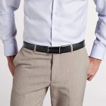 CHAOREN Click Belt for men - Mens Leather Belt 1 3/8" for Dress and Casual - Micro Adjustable Belt Fit Everywhere
